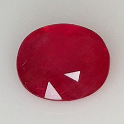 1.46ct Ruby oval cut 7.5x6.4mm