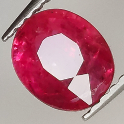 1.33ct Ruby oval cut 7.0x5.9mm