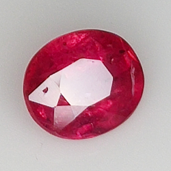 1.33ct Ruby oval cut 7.0x5.9mm