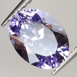 1,77ct Tansanit ovalschliff 8,6x6,5mm