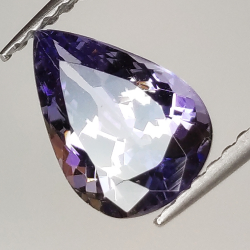 1.54ct Tanzanite pear cut 8.9x6.2mm