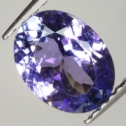 1.53ct Tanzanite taglio ovale 8.5x6.5mm