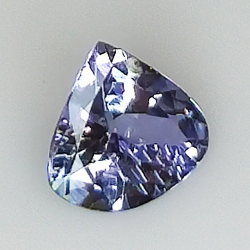 1.26ct Tanzanite coupe poire 7.9x7.5mm