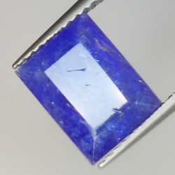 3.64ct Tanzanite coupe rectangulaire 10.0x7.5mm