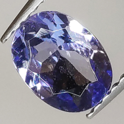 0.88ct Tanzanite coupe ovale 7.4x5.6mm