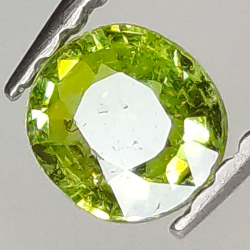 0.40ct Demantoid Garnet oval cut 4.8x4.4mm