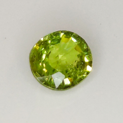 0.40ct Demantoid Garnet oval cut 4.8x4.4mm