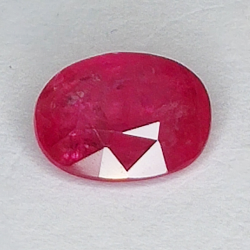 2.17ct Ruby oval cut 9.8x6.9mm