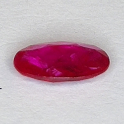 0.82ct Ruby oval cut 7.9x5.1mm