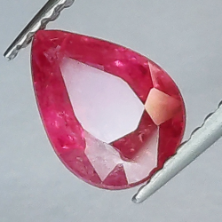 1.53ct Ruby pear cut 8.2x5.9mm