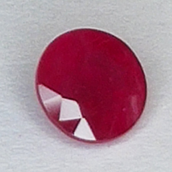 0.66ct Rubino taglio rotondo 5.2x5.1mm