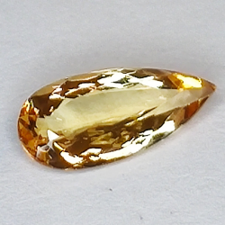 2.20ct Topaze impériale coupe poire 13.4x6.0mm