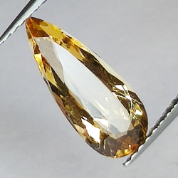 2.27ct Imperial Topaz pear cut 13.5x5.7mm