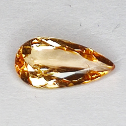 1.12ct Topaze impériale coupe poire 10.1x5.1mm