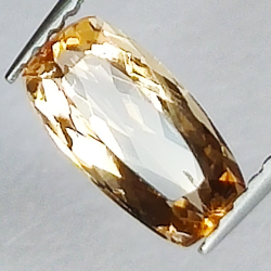 1,39ct Topazio Imperiale taglio cuscino 9,2x4,8mm