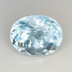 4.52ct Acquamarina taglio ovale 11.6x9.2mm