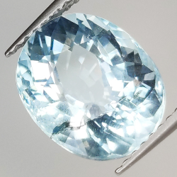 4.52ct Aguamarina talla oval 11.6x9.2mm