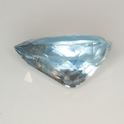 2.94ct Acquamarina taglio pera 12.5x7.4mm