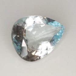 3.60ct Acquamarina taglio pera 13.2x10.0mm