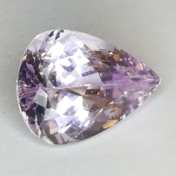 18.21ct Kunzite coupe poire 20.0x15.1mm