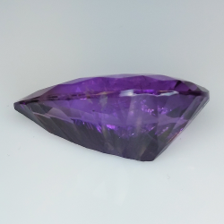 29.44ct Amethyst millenium pear cut with checkerboard 30.4x16.7mm