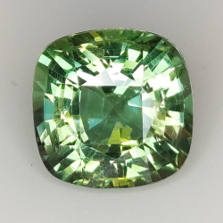 5.82ct Apatite Verte coussin coupe 10.5x10.5mm