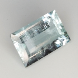 7.52ct Aguamarina talla rectangular 15.8x10.2mm