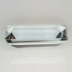 4.95ct Acquamarina taglio rettangolare 15.1x8.1mm