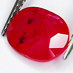 2.13ct Ruby oval cut 9x6mm