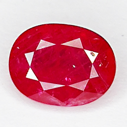 1.64ct Ruby oval cut 8x7mm