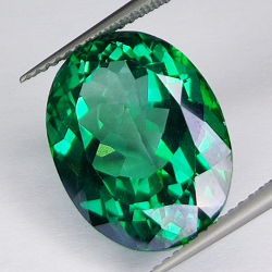 12.68ct Green Topaz oval cut 15.8x12.4mm