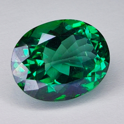 12.68ct Green Topaz oval cut 15.8x12.4mm