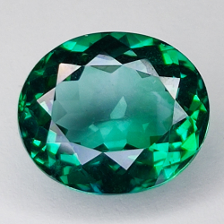 10.24ct Green Topaz oval cut 14.2x12.3mm