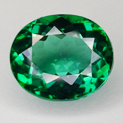 9.81ct Green Topaz oval cut 14.0x11.9mm