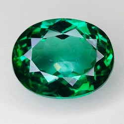 10.70ct Topaze Verte coupe ovale 13.5x11.2mm