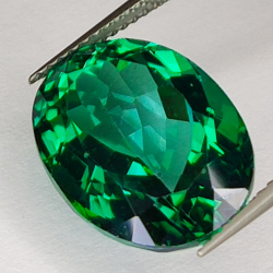 13.29ct Green Topaz oval cut 16.1x12.2mm