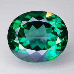 11.81ct Green Topaz oval cut 14.1x11.7mm