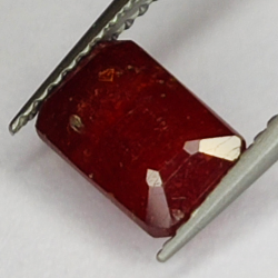 2.40ct Ruby emerald cut 7x5mm