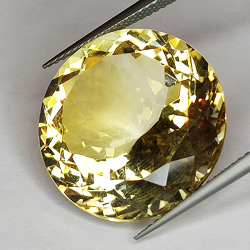 24,42ct Citrin rundschliff 20x20mm