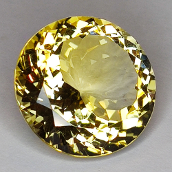 24.42ct Citrine coupe ronde 20x20mm