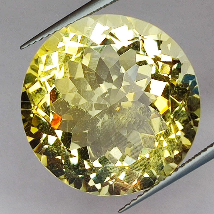 24,42ct Citrin rundschliff 20x20mm