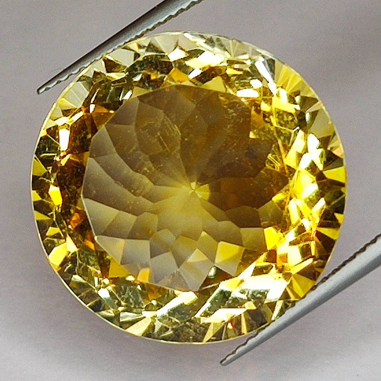 24,01ct Citrin rundschliff 20x20mm