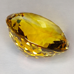 24.01ct Citrine round cut 20x20mm