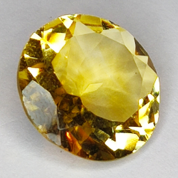 6.99ct Citrine coupe ronde 14x14mm