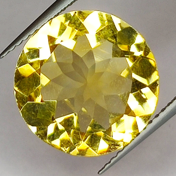 6,99ct Citrin rundschliff 14x14mm