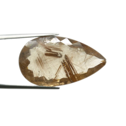 24,43ct. Rutile Quartz Pear Cut