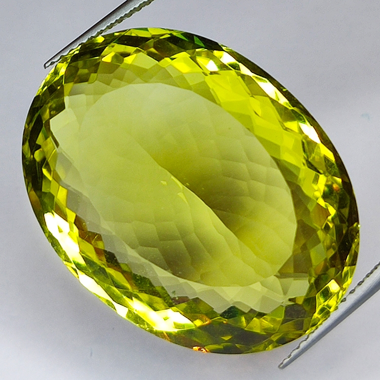 34.52ct Cuarzo Limón talla oval 26x20mm