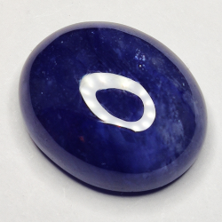 20,81ct Blauer Saphir cabochon oval 18x14mm