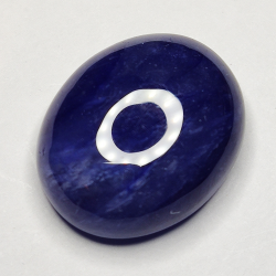 20.81ct Blue Sapphire cabochon oval 18x14mm