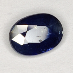 0.97ct Zaffiro Blu taglio ovale 7x5mm